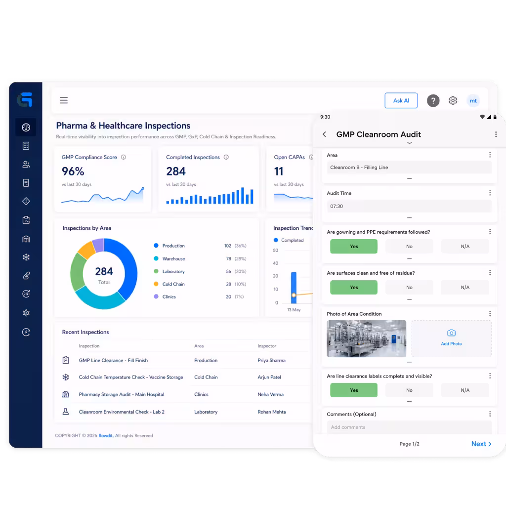 Audit planning and inspection